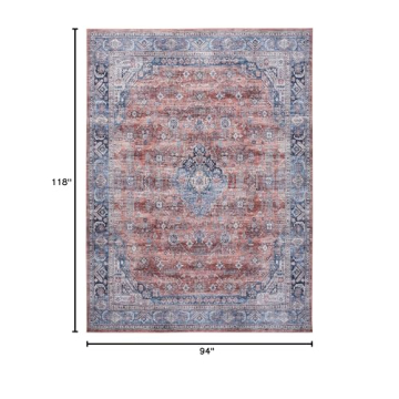 Nourison Brilliance Vintage Rug 7'10" x 9'10" Easy Clean