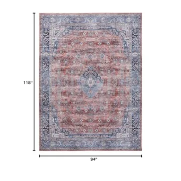 Nourison Brilliance Vintage Rug 7'10" x 9'10" Easy Clean