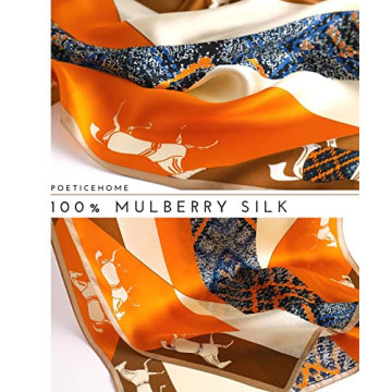 Elegant PoeticEHome Mulberry Silk Scarf for All Occasions