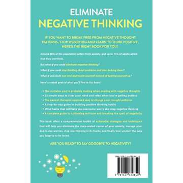 Eliminate Negative Thinking: How to Overcome Negativity, Control Your Thoughts, And Stop Overthinkin...