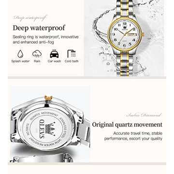OLEVS Women’s Waterproof Wrist Watch - Stylish and Reliable