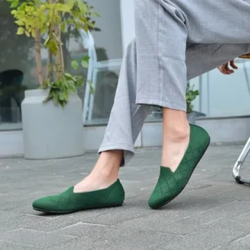 poemlady Women’s Comfortable Ballet Flats Memory Foam Knit