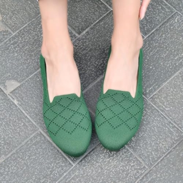 poemlady Women’s Comfortable Ballet Flats Memory Foam Knit