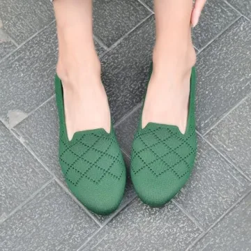 poemlady Women’s Comfortable Ballet Flats Memory Foam Knit