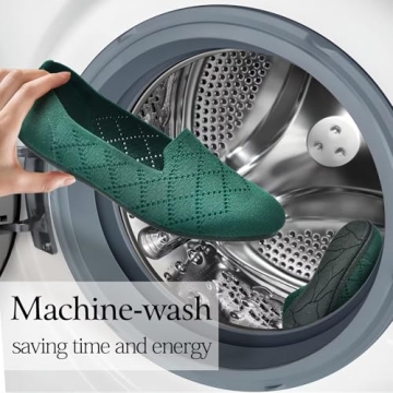 poemlady Women’s Comfortable Ballet Flats Memory Foam Knit