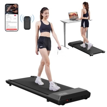 DeerRun Walking Pad Compact Portable Treadmill with App & Remote Control