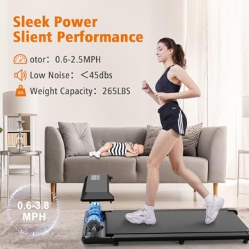 DeerRun Smart Walking Pad 2 in 1 Under Desk Treadmill