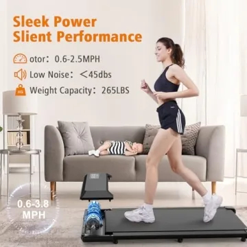 DeerRun Smart Walking Pad 2 in 1 Under Desk Treadmill