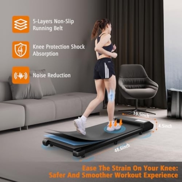 DeerRun Smart Walking Pad 2 in 1 Under Desk Treadmill