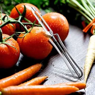 Mudder Stainless Steel Vegetable Peelers Set of 5 for Easy Kitchen Use