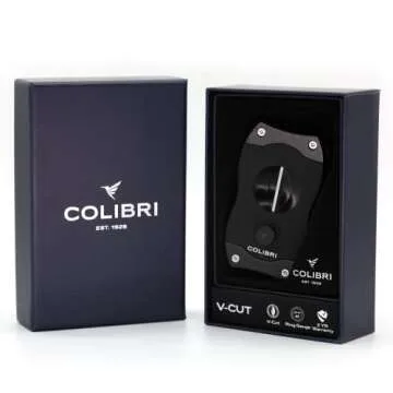 Colibri V-Cut Cigar Cutter - Ergonomic Stainless Steel Design