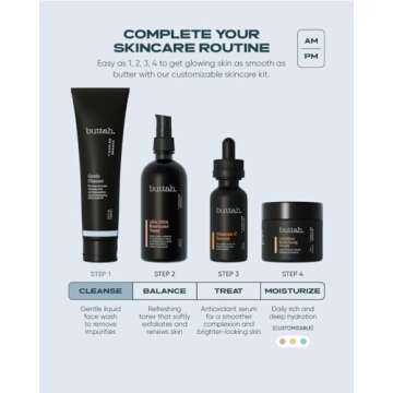 Buttah Skin by Dorion Renaud Facial Cleanser 3.4oz - Clarifying Face Wash - Oil & Dirt Extracting Wash - Daily Cleansing - Naturally Based - Face Wash for Melanin Rich Skin - Black