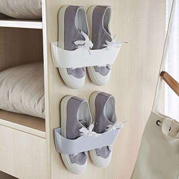 Yocice Wall Mounted Shoes Rack - Space-Saving Shoe Organizer
