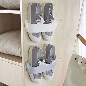 Yocice Wall Mounted Shoes Rack - Space-Saving Shoe Organizer
