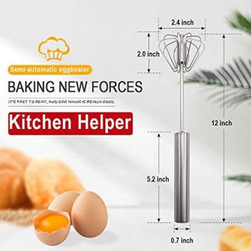 Stainless Steel Eggbeater for Effortless Mixing and Whisking