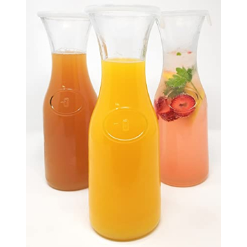 Tinker Spoon Ash 1L Glass Carafe Set with Silicone Lids