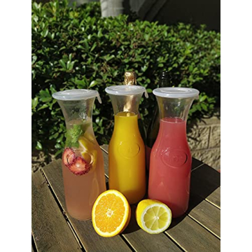 Tinker Spoon Ash 1L Glass Carafe Set with Silicone Lids