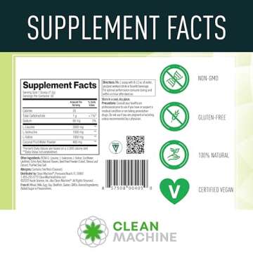 Clean BCAA: 2:1:1 Amino Acids & Electrolytes Powder