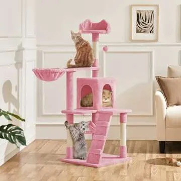 Yaheetech Cat Tree Cat Tower for Indoor Cats Multi-Level Cat Towers Condo with Scratching Posts & Ba...