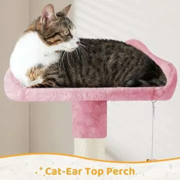 Yaheetech Cat Tree Cat Tower for Indoor Cats Multi-Level Cat Towers Condo with Scratching Posts & Basket, Cat Furniture