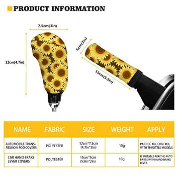 CLOHOMIN Classic Leopard Car Cover Set for Women's Cars