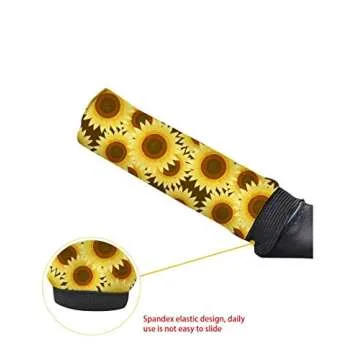 CLOHOMIN Classic Leopard Car Cover Set for Women's Cars