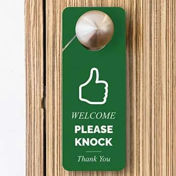 Durable Do Not Disturb Door Hanger Sign Set for All Ages