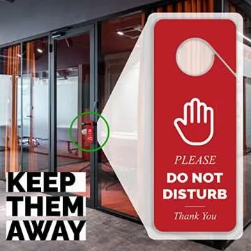 Durable Do Not Disturb Door Hanger Sign Set for All Ages