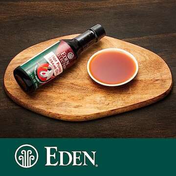Eden Hot Pepper Toasted Sesame Chili Oil, Unrefined Expeller Pressed, 5 oz Amber Glass Bottle