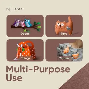 EOVEA Acrylic Felt Fabric by The Yard | Soft and Durable