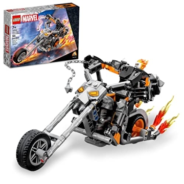 LEGO Marvel Ghost Rider Mech & Bike Building Toy for Boys & Girls Ages 7+ - Marvel Superhero Toy W/M...
