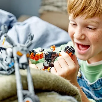 LEGO Marvel Ghost Rider Mech Bike - Fun Building Gift for Kids