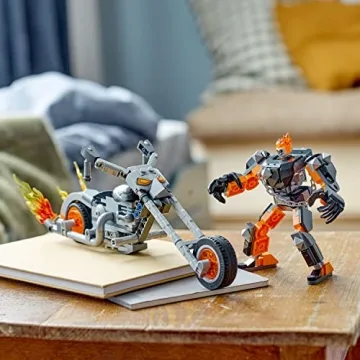 LEGO Marvel Ghost Rider Mech Bike - Fun Building Gift for Kids