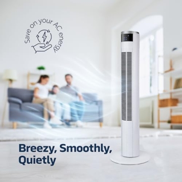 NEXAIR 36” Oscillating Tower Fan with Remote Control