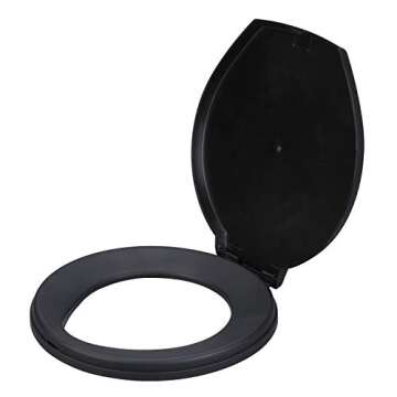 Portable Emergency Toilet Seat for 5 Gallon Buckets Outdoor Camping Snap on Luggable Loo Toilet Cove...