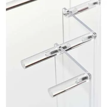 ihomecooker Clear Acrylic Display Riser 2 Tier Cupcake Stand Shelf for Decoration and Organizer
