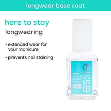 essie Nail Care, Protect Your Mani Kit, Base Coat, High-Shine Top Coat & Cuticle Oil, Vegan, 1 Kit
