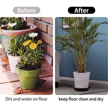 Durable 16 Inch Eco-Friendly Plant Saucer for Indoor Use