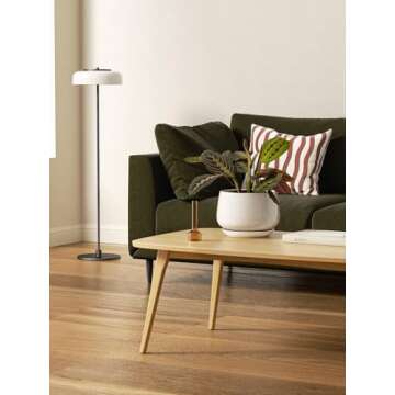 LE TAUCI Plant Pots, 4.1+5.1+6.5 inch, Set of 3, Ceramic Planters with Drainage Hole and Saucer, Indoor Flower Pot with Hole Mesh Pad, Gifts for Mom, Reactive Glaze Beige