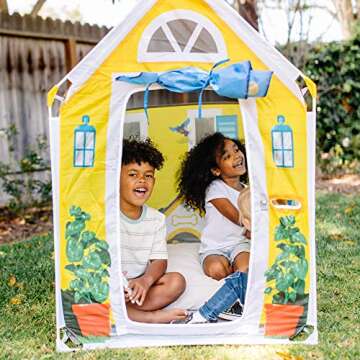 Melissa & Doug Cozy Cottage Fabric Play Tent and Storage Tote for Kids