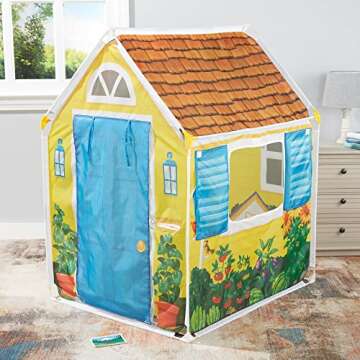 Melissa & Doug Cozy Cottage Tent for Kids - Yellow