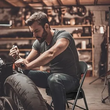 Fusehome Mini Folding Portable Camping Chair with Padded Seat