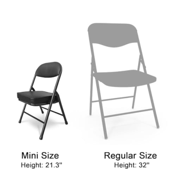 Fusehome Mini Folding Portable Camping Chair with Padded Seat