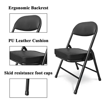 Fusehome Mini Folding Portable Camping Chair with Padded Seat
