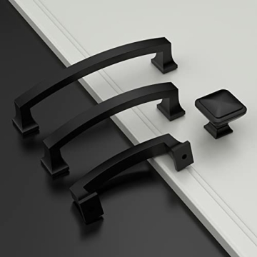 Coinkoly Matte Black Cabinet Pulls 10 Pack for Easy Upgrade