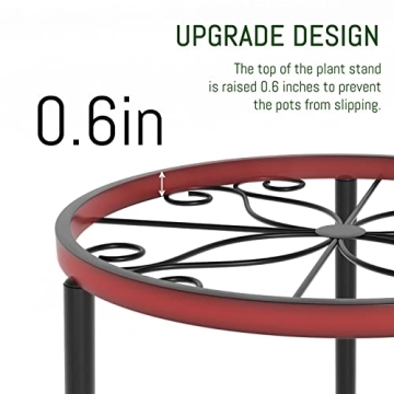 Linpla 5-Pack Metal Plant Stands - Durable & Stylish Elevation