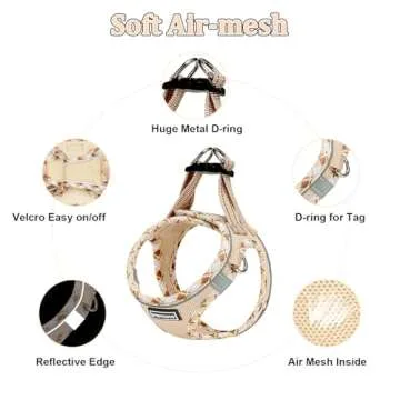 Mercano Dog Harness & Leash - No-Choke Design, Lightweight Comfort