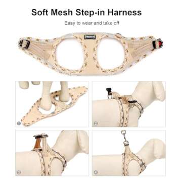 Mercano Dog Harness & Leash - No-Choke Design, Lightweight Comfort