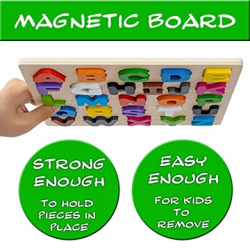 Magnetic Wooden ABC Puzzle for Early Learning Fun