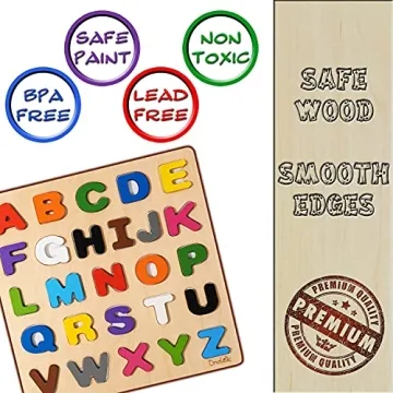 Magnetic Wooden ABC Puzzle for Early Learning Fun